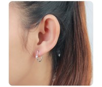 Silver Hoop Earring HO-2412